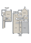 Beckley_2 Bedroom Townhome Floor Plan